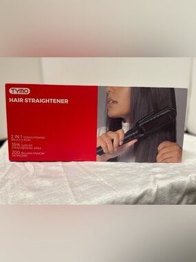 New TYMO Black 2-in-1 Hair Straightener Flipro